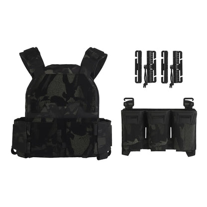 Tactical Sub-Zero Hunting Plate Carrier Modular Quick Release Portable Molle Airsoft Training 556Triple Magazine Pouch