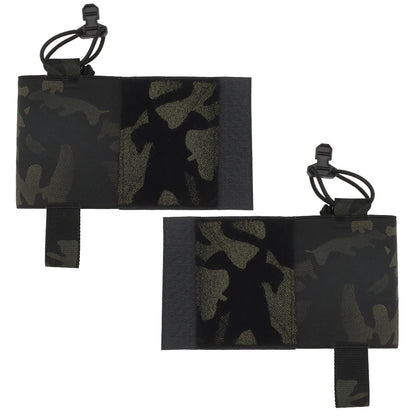 Tactical Elastic MBITR Radio Holder Wingman Pouch AR M4 5.56 Magazine Storage Shock Cord Retension Hunting Vest Accessories