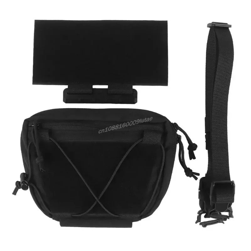 The Raid Pouch Tactical Plate Carrier Hanging Sub Abdominal Drop Bag Shoulder Pack Airsoft Hunting Belly IFAK Organizer Pocket