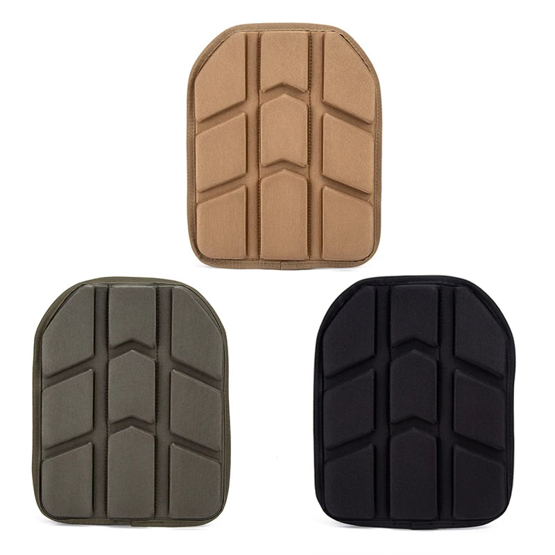 2 Pieces Removable Molded Tactical Vest Pad for Paintball Game Vest Tactical Plate Carrier Vest Cushion 26x33cm