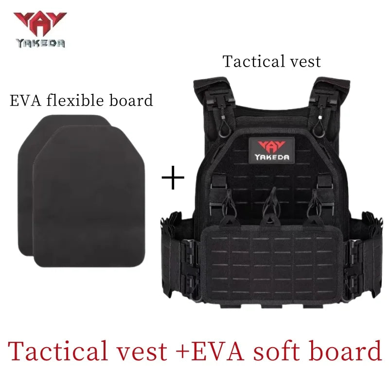 YAKEDA Tactical Vest Outdoor Hunting Plate Carrier Protective Adjustable Vest Airsoft Carrier Combat Equipment 6094 vest