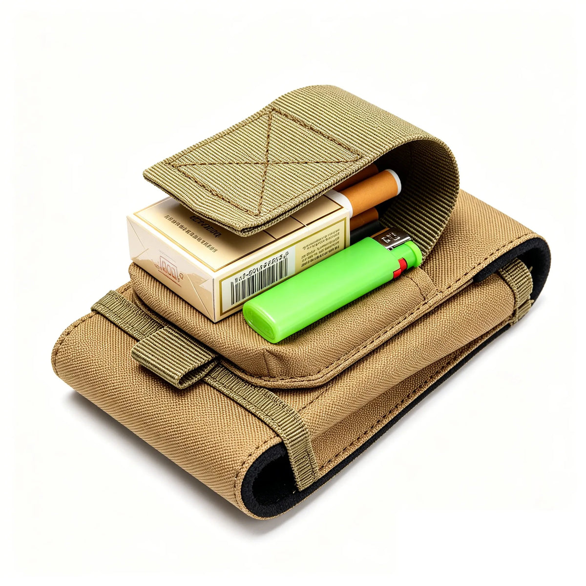 Outdoor Tactical Cell Phone Pouch Cigarette Pouch Holder Waist Pack EDC Cigarette Box Hiking Travel Hunting Accessories
