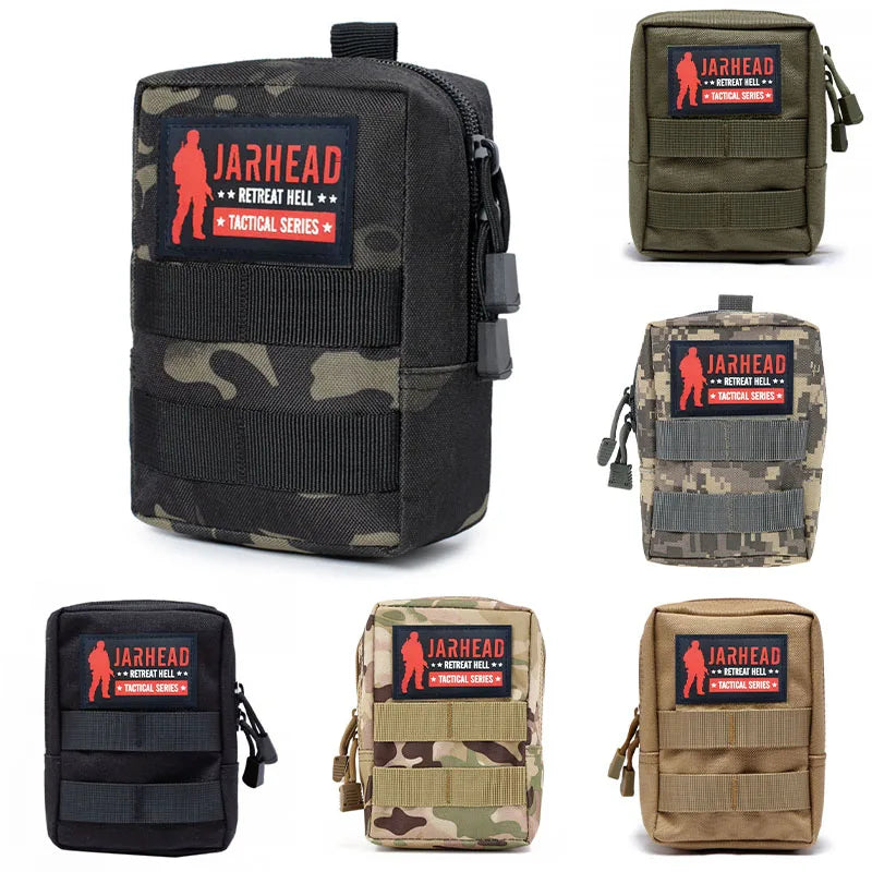 Tactical 600D Outdoor Waist Bag MOLLE Pouch Tool Waist Pack first aid kit Hunting Accessory Pouch With PVC Velcro patch