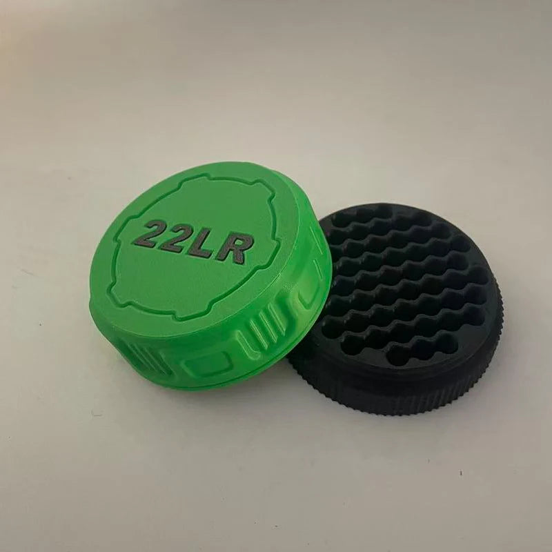 22 caliber micro ammunition storage box with screw lid design compact and durable pocket size easy to carry ammunition box Avail