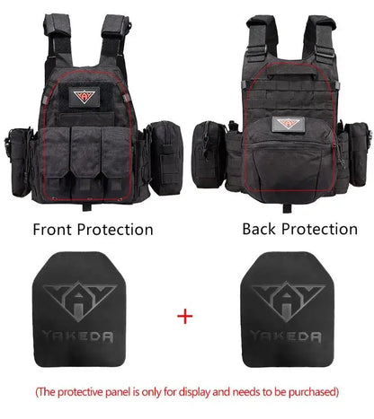 Yakeda 6094 Vests Plate Carrier Vest Camouflage Molle Nylon Modular Vest Tactical Vests Outdoor Hunting Men Vest