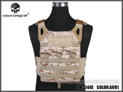 EMERSON Tactical Vest MOLLE JPC Vest Airsoft Paintball Chest Protective Plate Carrier MC Combat Vest + Plates