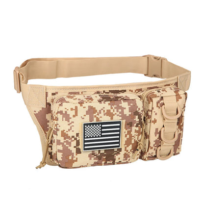 Multifunctional Waist Bag   Outdoor-grade High-Density Wear-Resistant Fabric   D-ring for Mounting   Hidden Zippered Pocket
