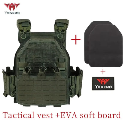 YAKEDA Tactical Vest Outdoor Hunting Plate Carrier Protective Adjustable Vest Airsoft Carrier Combat Equipment 6094 Vest