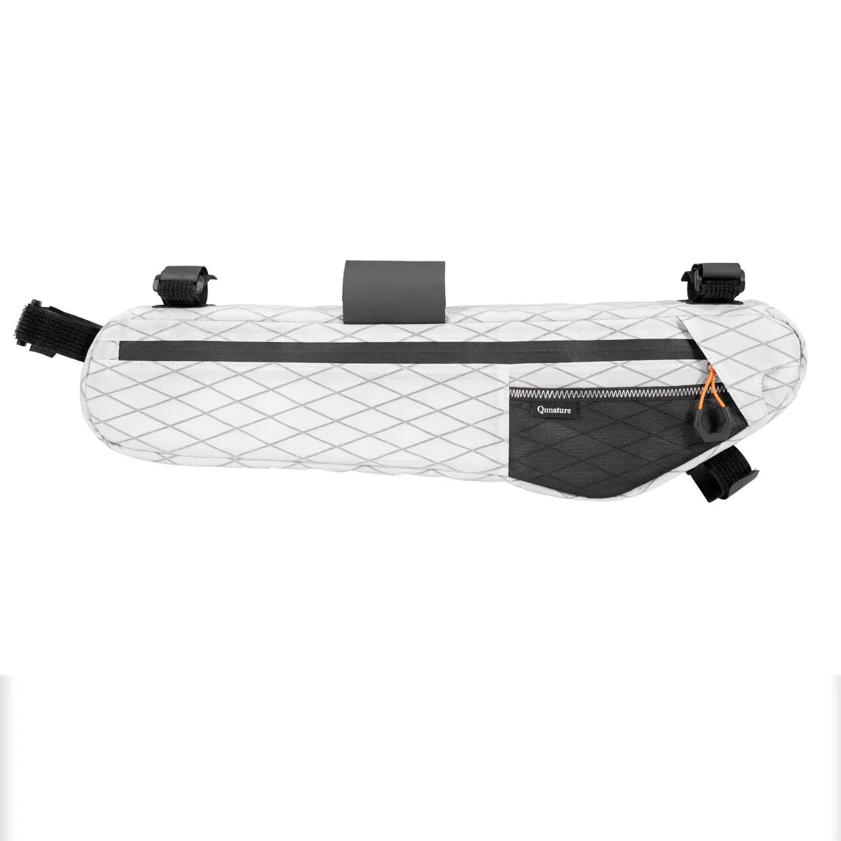 Qunature Bicycle Bag Down Tube Bag Waterproof Wear-Resistant Stable Mounting Front Frame Bag for Road Mountain & Touring Bikes