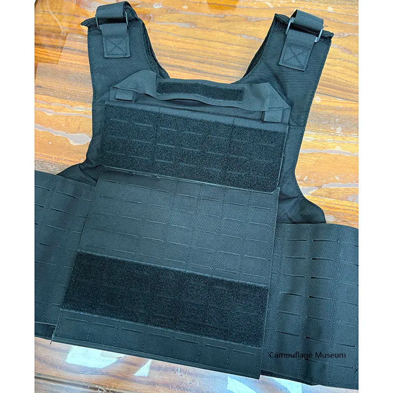 Black Laser Quick Release Tactical Vest CS Quick Release Vest Molle Anti Stab Protective Training Suit