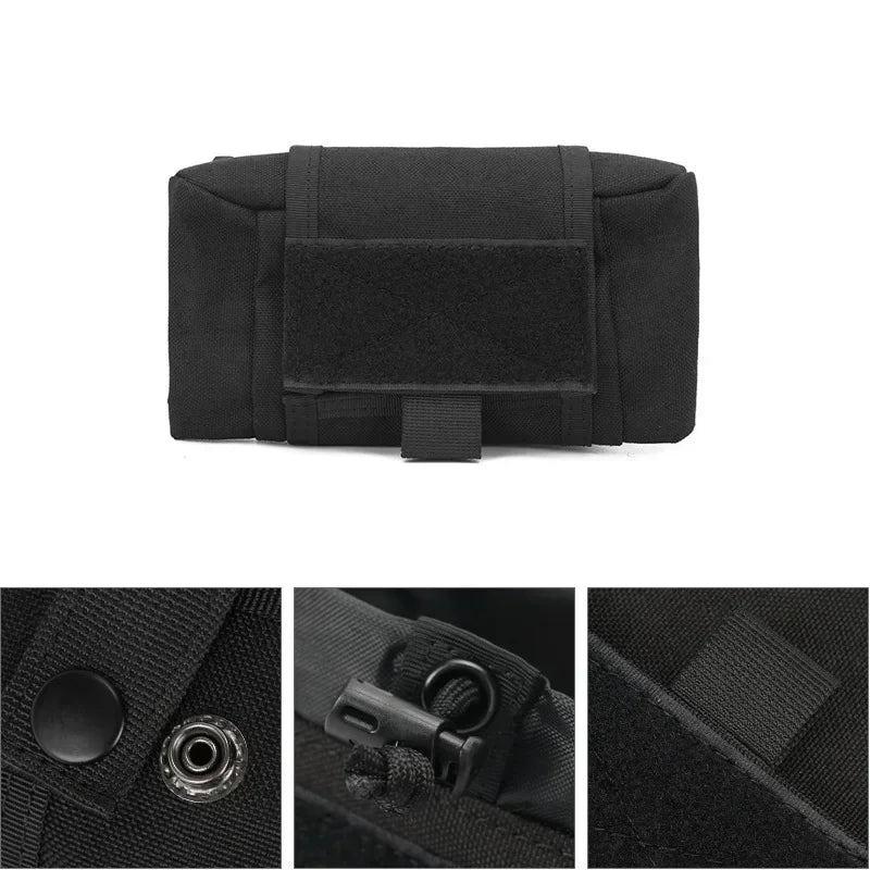 Foldable Molle Magazine Dump Drop Pouch Ammo Mag Holder Folding Outdoor Camping Hiking Hunting Accessories EDC Tool Waist Bag