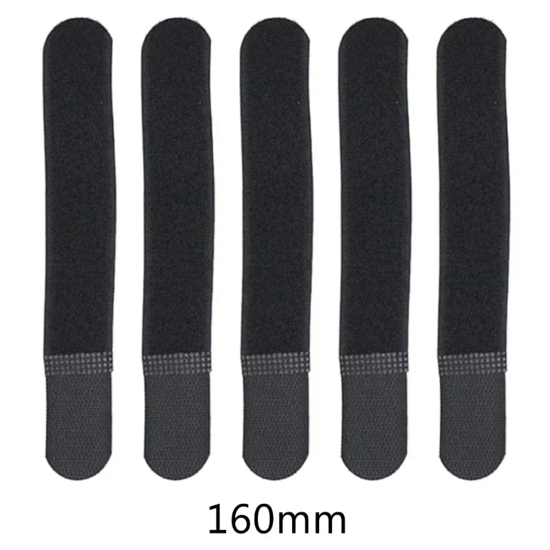 Tactical Nylon Straps Cable Ties Strap 5PCS Webbing Organizer Fix Hook Loop Grip Wrapping Cord Reusable Backpack Velcro Zip Ties