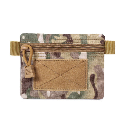 Outdoor Camping EDC Wallet Molle Waterproof Portable Travel Pouch Zipper Waist Pouch for Climbing Hiking Hunting EDC Pouch