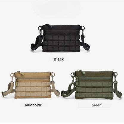 Tactical MOLLE Crossbody Bag Portable 600D Nylon Water Resistant EDC Shoulder Bag for Daily Commute Outdoor Hiking