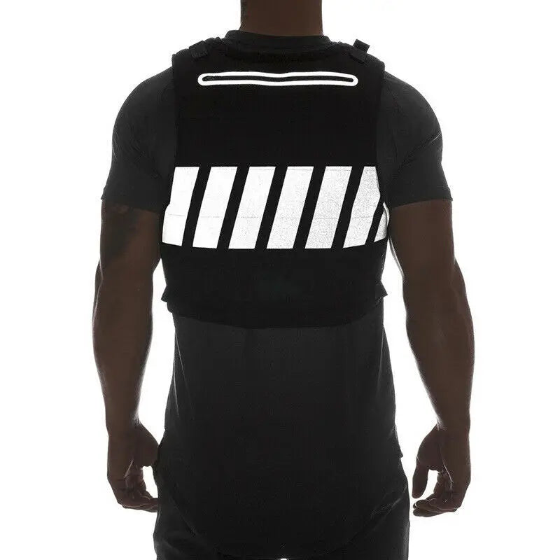 Multi-Function Tactical Vest,Outdoor Sports Fitness Men Protective Tops With Pockets,Running Vest For Camping Fishing Sleeveless