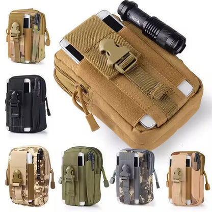 Mobile Phone Case Pouch Waist Bag Waterproof Nylon Multifunction Casual Men Waist Pack Male Small Bag