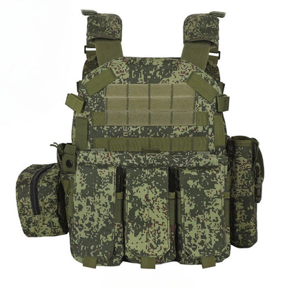 6094 Camouflage Tactical Vest Multi-Functional Plate Carrier Adjustable Combat Hunting Equipment for Men Outdoor Cycling