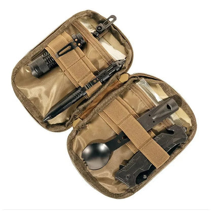Tactical EDC Molle Pouch Portable Small Medical Waist Pack Outdoor First Aid Bag Phone Case Holder Camping Hunting Accessories