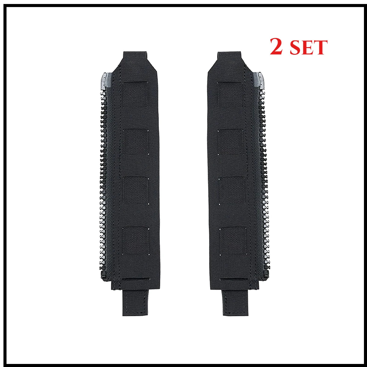 Tactical Back Panel Zipper MOLLE Adapter 500D Nylon Lightweight Versatile For Rear Pack Plate Carrier 3950 Vest Hunting Gear