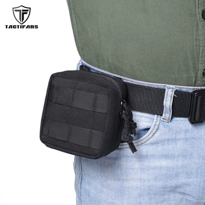 Tactical EDC Micro Molle Utility Pouch Mini Knife Compass Flashlight Card Storage Bag Waist Belt Outdoor Hiking Camping Hunting