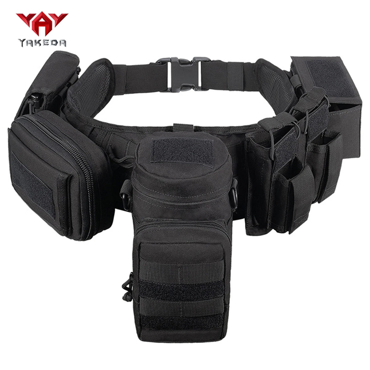 YAKEDAModular waist belt with multiple accessory straps MOLLE expansion structure adjustable waist strap quick release buckle