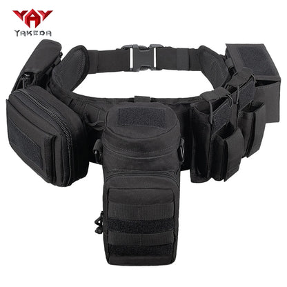 YAKEDAModular waist belt with multiple accessory straps MOLLE expansion structure adjustable waist strap quick release buckle