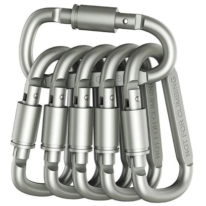 6PCS Carabiner Set For Key Camping Survival EDC Outdoor Keychain Clip  Alloy Aluminum Tactical Caribiner Hook Karabiners