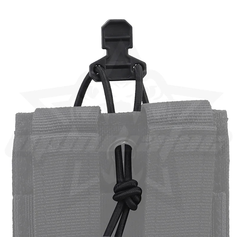 OPHIDIAN 1 Set Hunting Bungee Cord Fastening Pull Ring for Open Top Magazine Pouch Vest Quick Elastic Fastening Strap