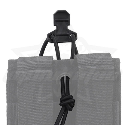 OPHIDIAN 1 Set Hunting Bungee Cord Fastening Pull Ring for Open Top Magazine Pouch Vest Quick Elastic Fastening Strap