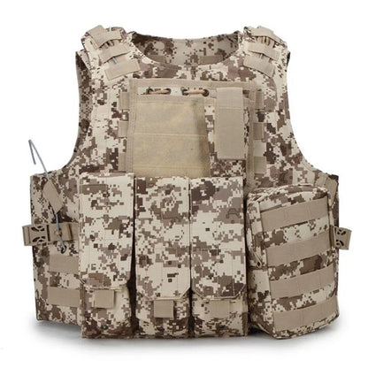 Tactical Vest CS Game Airsoft Assault Molle Vest Equipment Outdoor Clothing Hunting Camouflage Vest Combat Security Waistcoat