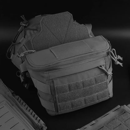 Compact abdominal PC lower bag Tactical Molle Dump Pouch / Utility Belt Bag tactical vest chest equipment tactical tilt bag