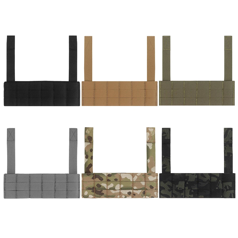 Chest Rig MOLLE Expansion Plate Harnesses Extension Accessories Front Panel Airsoft Vest Accessories