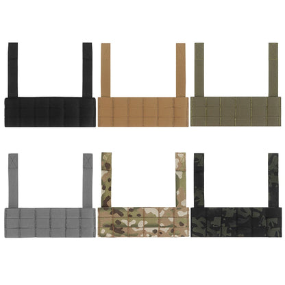 Chest Rig MOLLE Expansion Plate Harnesses Extension Accessories Front Panel Airsoft Vest Accessories