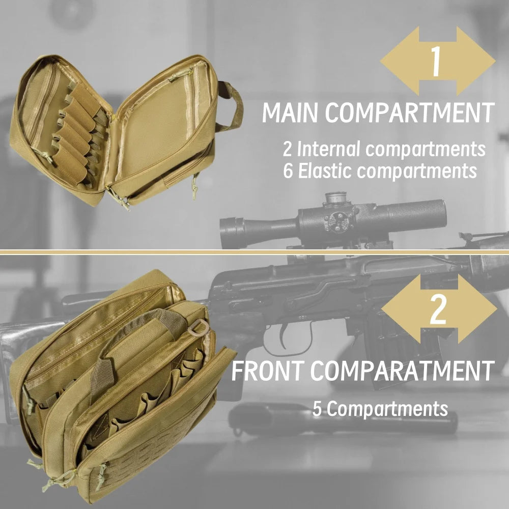 Tactical Gun Bag Concealed Carry Airsoft Pistol Pouch Outdoor Sport Hunting Portable Handgun Protection Case