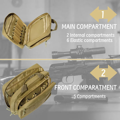 Tactical Gun Bag Concealed Carry Airsoft Pistol Pouch Outdoor Sport Hunting Portable Handgun Protection Case