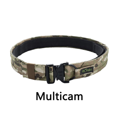 【1.5Inch  2 Inch】Ronin Style Belt Outdoor Hunting Double Layer  Belt Molle System