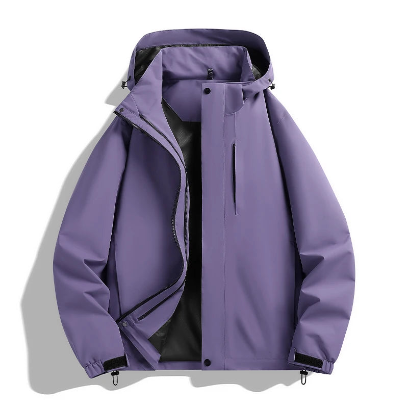 CHRLCK Unisex Hiking 3IN1 Jacket Waterproof Camping Trekking Fishing Oilproof Jackets Outdoor Sport Windbreaker Autumn Winter