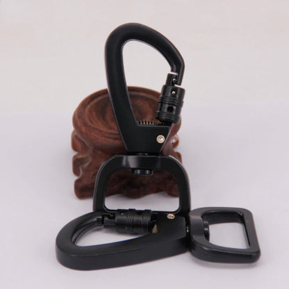 1PC Square Tail Black Swivel Locking Quick Release Hooks Safety Hiking Buckles Clothing Accessories