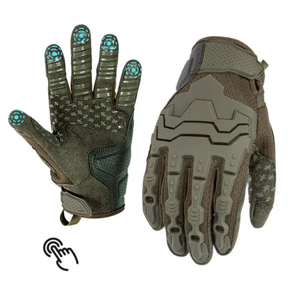 New Tactical Gloves Five-Finger Touchscreen Function Outdoor Protection Anti-Slip Cycling Impact-Resistant Combat Gloves