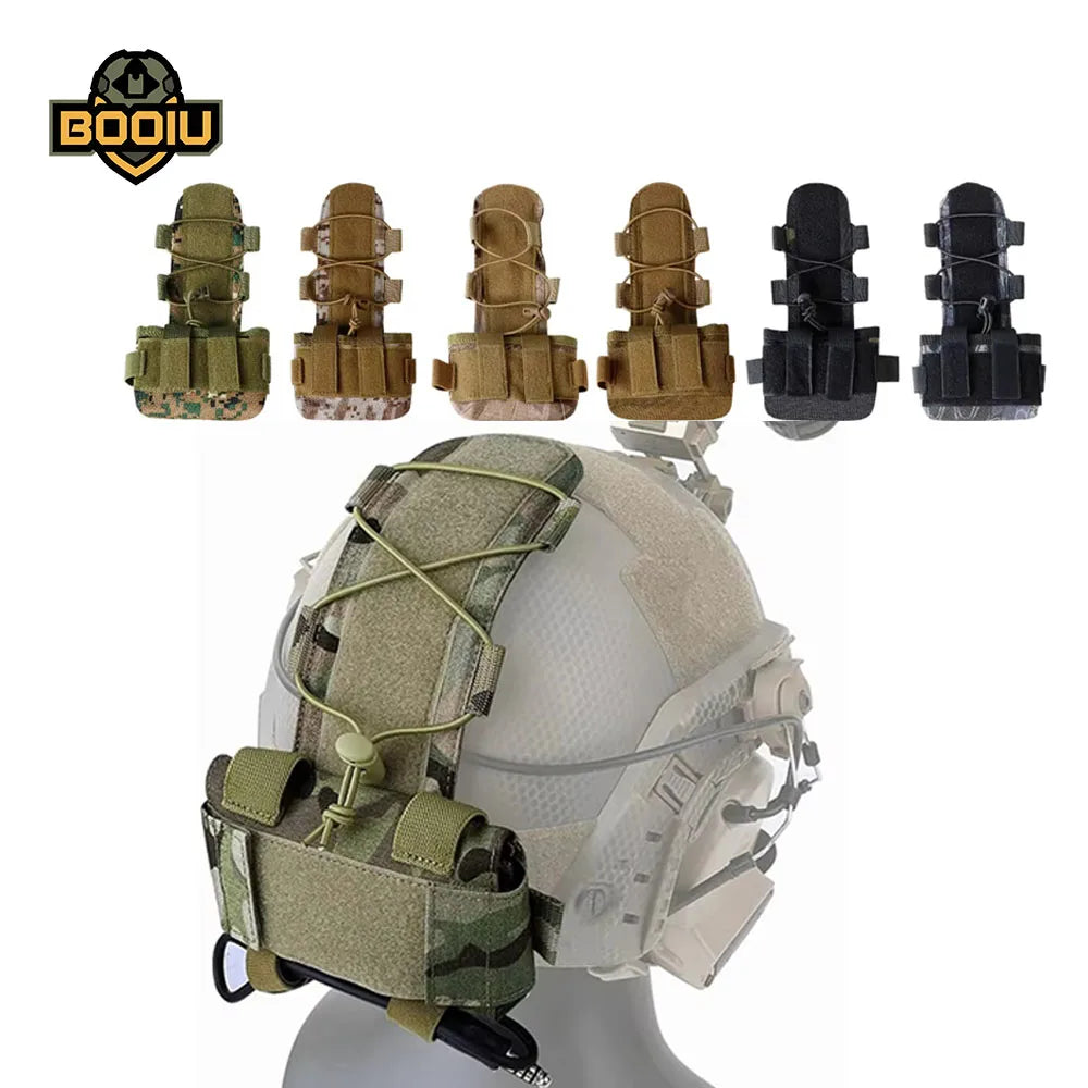 BOOIU Battery Pouch Sport Helmet MK2 Battery Pack Helmet Counterweight Pack CS Hunting Airsoft Tactical Helmets Accessories