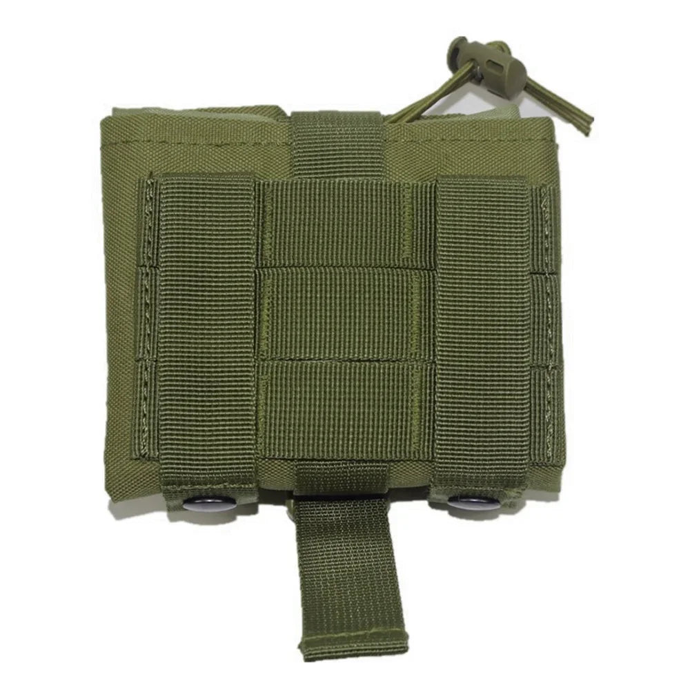 Folding Molle Magazine Dump Drop Pouch Military Airsoft Ammo EDC Tool Bag Foldable Utility Recovery Mag Holster