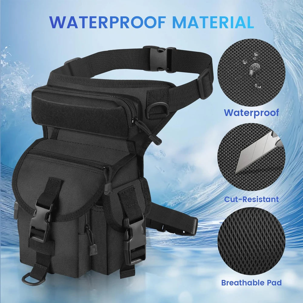 Drop Leg Pouch Bag Outdoor Waist Bag Hunting Leg Bag Tool Thigh Pack Multi-Purpose Sports Bike Cycling Waist Bag Fishing
