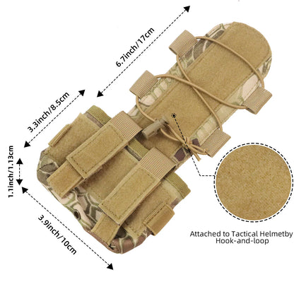 MK2 Tactical Helmet Counterweight Battery Pouch, Fast Helmet Battery Pack Accessories for Airsoft Hunting Outdoor Sports