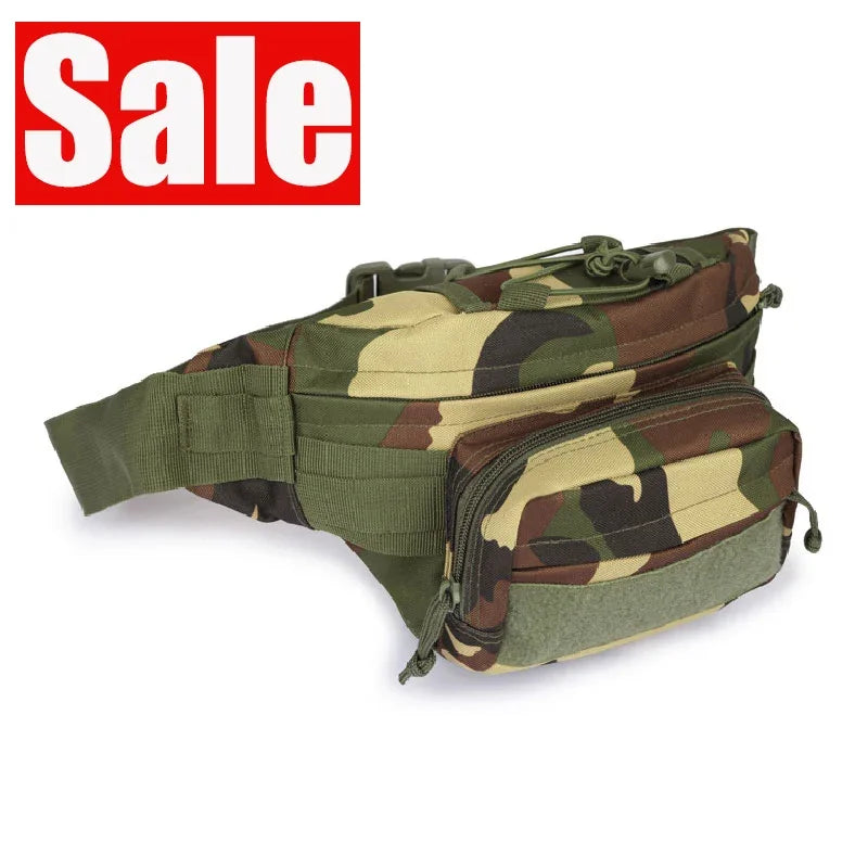 Tactical Waist Pack for Men – Nylon Hiking Fanny Pack, Adjustable Belt Bag for Camping, Hunting, Travel & Outdoor Activities