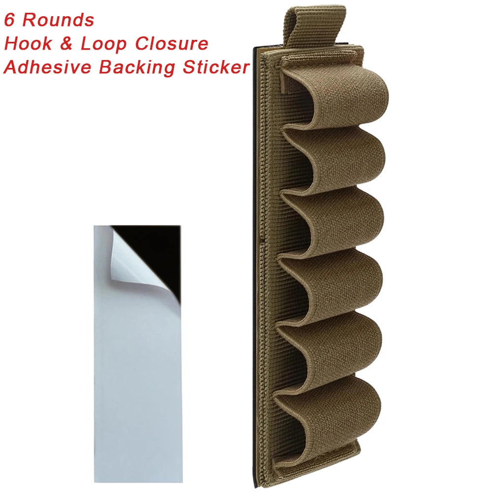 16 Rounds 12GA Shotgun Shell Holder Tactical Molle Waist Bandolier Shotshell Ammo Pouch for 12/16/20 Gauge