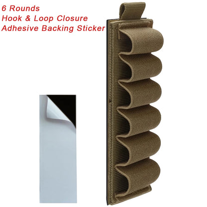 16 Rounds 12GA Shotgun Shell Holder Tactical Molle Waist Bandolier Shotshell Ammo Pouch for 12/16/20 Gauge