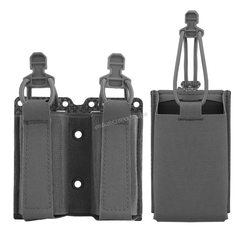 Tactical Magazine Pouch 9mm Double Ferro Style Mag Pouches Single 556 Pistol AR M4 Rifle Mag Bag MOLLE Battle Belt Accessories