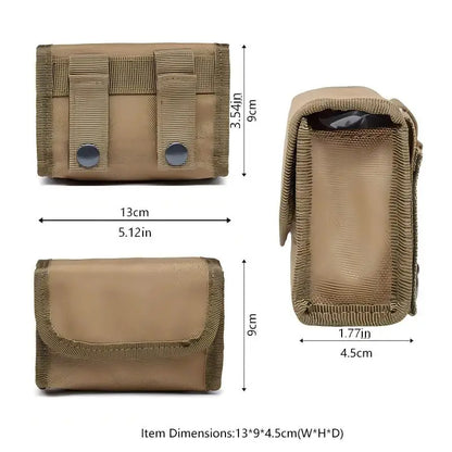 10-Grid Tactical MOLLE Ammo Pouch Outdoor Hunting Bullet Bag   Waist Pack Mini Portable EDC Storage Pouch