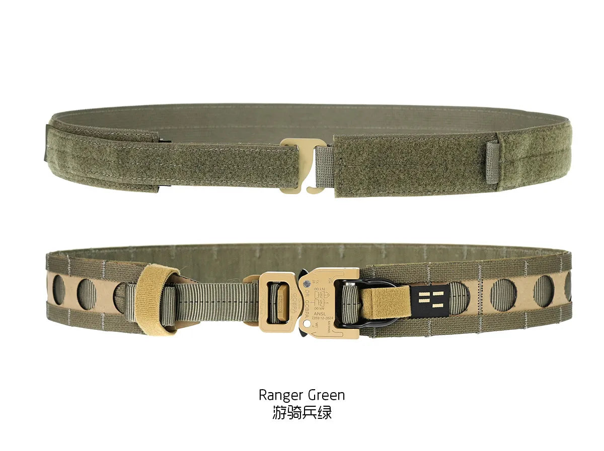 PEW TACTICAL Ferro Style BORA Tactical Belt with Inner Belt - Import C Board Rigid Battle Belt - Molle Duty Belt for Outdoor Hik