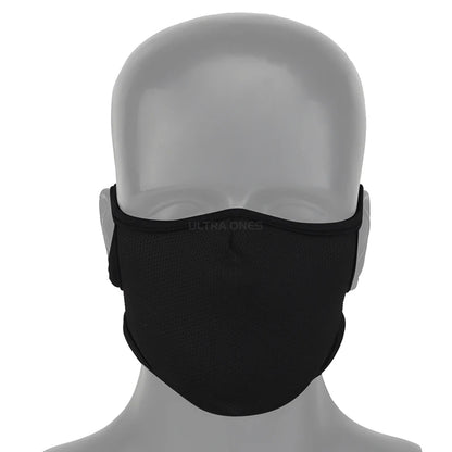 Tactical Shooting Mask with Silicone Outdoor Breathable Elastic Soft Masks Riding Hiking Hunting Sports Half Face Mask M/L Size
